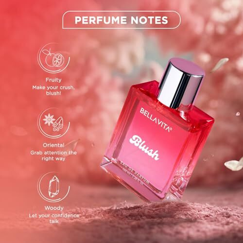 Bellavita Blush Edp 100Ml | Long Lasting Perfume For Woman | Red Fruits, Moss, Vanilla And Sandalwood | Musky, Fruity And Woody Fragrance Perfume For Women