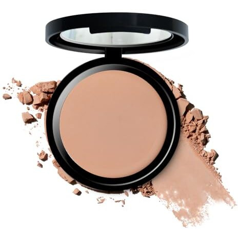 Bellavita Spf 50 Compact Powder For All Skin Types | Matt Finish | Hide Pores | Long Lasting | Smooth Skin Texture | Full Coverage | Warm Nude