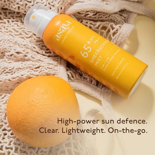 Asaya Spf 65+ Waterproof Sunscreen Spray | Broad Spectrum Uva/B Protection | Blue Light Sunscreen Protection | Quick Drying & Lightweight | No White Cast & Invisible Finish | Matte Finish | With Aloe Vera Extract For Hydration | Sweat & Water Resistant | Easy Reapplication | For Men & Women | Oily & Dry Skin | Face & Body | 100Ml