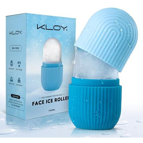 Kloy Ice Roller For Face, Neck And Body | For Puffy Eyes And Facial Skin Care, Ice Facial Cube (Random Color)