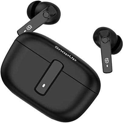 Snapup Snapods S500 Anc Earbuds With Upto 21H Of Playtime, Quad Mic With Enc & Anc Technology, 13Mm Sound Driver, Made In India Tws Bluetooth 5.3 Truly Wireless In Ear Earbuds - Black