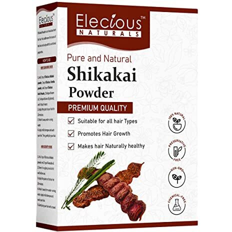 Elecious100% Shikakai Powder For Hair - 200 Grams | For Hair Wash And Shampoo | 100% Pure And Natural | Sls And Paraben Free | Suitable For All Hair Types