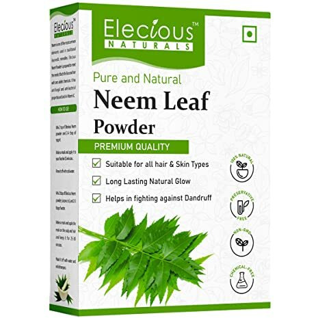 Elecious 100% Neem Powder For Face Pack (200 Grams), Skin & Hair | Anti-Pimple, Anti-Bacterial, Fight Dandruff | 100% Pure And Natural | No Chemical, No Preservative, Paraben-Free