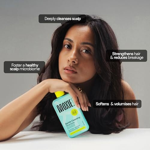 Moxie Beauty Shampoo For Frizzy, Dry, Wavy & Curly Hair | Sulfate, Paraben & Silicone-Free | 100% Softer & 1.5X Stronger Hair | Gentle Cleansing Shampoo | 200Ml