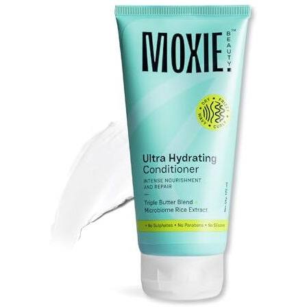 Moxie Beauty Ultra Hydrating Conditioner - Intense Nourishment With Triple Butter Blend | Repairs, Restores & Redeems Hair | Tackles Frizzy & Dry Hair | For Wavy & Curly Hair | Sulphate, Paraben & Silicone Free (175 Ml)