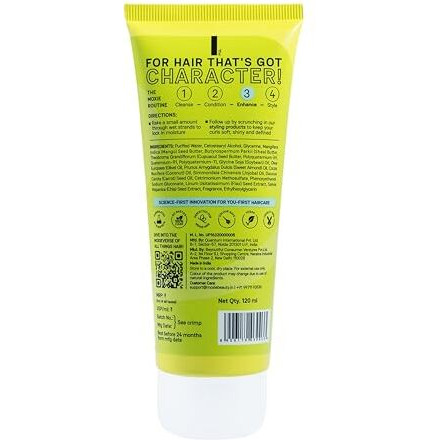 Moxie Beauty Super Defining Curl Cream - 96% Hair Moisture Retained | For Curly & Wavy Hair | Made With Mango Seed, Cocoa Butter & Almond Oil | (120 Ml)