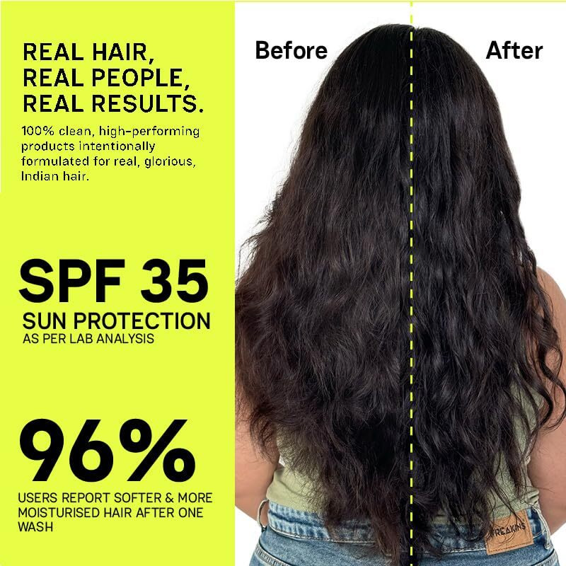 Moxie Beauty Frizz Fighting Hair Serum With Spf 35 | Hydrating & Anti-Frizz | Lightweight & Non-Greasy | 50Ml