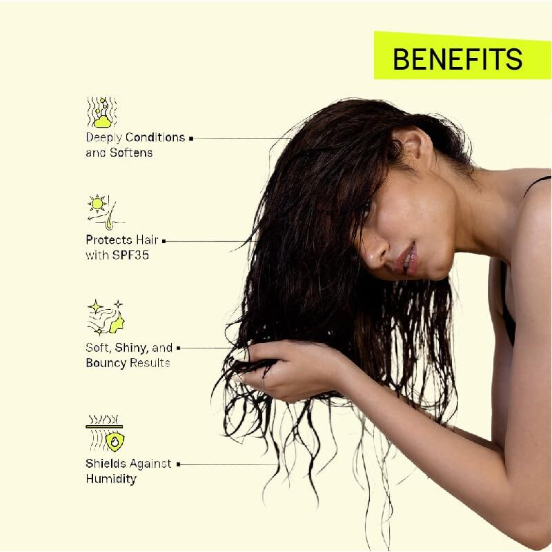 Moxie Beauty Frizz Fighting Hair Serum With Spf 35 | Hydrating & Anti-Frizz | Lightweight & Non-Greasy | 50Ml