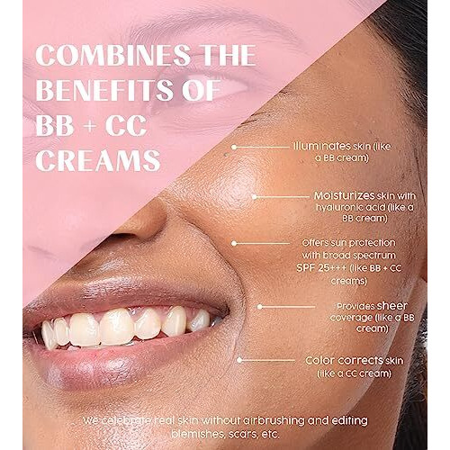 House Of Makeup Tinted Moisturizer | Face Skin Tint Foundation With Hyaluronic Acid, Niacinamide | Bb Cream For Women & All Skin Type | Glowy, Dewy, Glass Look Makeup For Women | Cc Cream For Oily Skin | Spf 25 | 35 Ml (M10-Medium Tone)