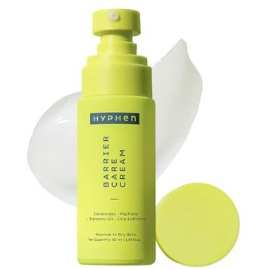 Hyphen Barrier Care Face Cream For Normal & Dry Skin | Peptides & Ceramides Face Moisturizer That Strengthens Skin Barrier & Heals Dry Skin| Deep Moisturizing Face Cream For Men & Women | 50Ml