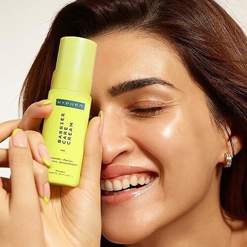 Hyphen Barrier Care Face Cream For Oily & Combination Skin | Lightweight Peptide And Ceramide Face Moisturizer | Strengthens Skin Barrier & Deeply Hydrates | Oil Free Face Moisturizer |50Ml