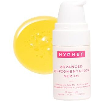 Hyphen Advanced De-Pigmentation Serum For Hyperpigmentation, Melasma, Dark Spots & Scars With 2% Kojic Acid | Visibly Brightens & Even Tones Skin | Serum For Women & Men - 30Ml