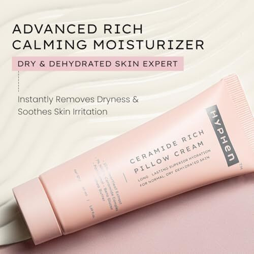 Hyphen 10% Heartleaf Extract & 7% Ceramides-Nmf Face Cream Moisturizer | Rich Pillow Cream For Hydration, Deep Nourishment & Barrier Repair | For Dry Skin, Normal Skin & Sensitive Skin- 50Ml
