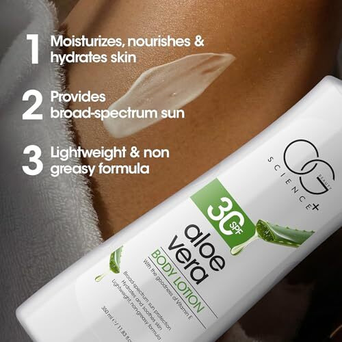 Og Beauty Science+ Spf 30 Body Lotion | Hydrating & Nourishing Formula With Aloe Vera, Vitamin E & Glycerine | Broad-Spectrum Sun Protection | Lightweight, Non-Greasy Moisturizer For All Skin Types  350Ml