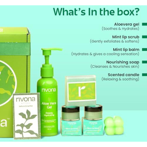 Rivona Naturals Pamper Yourself With The Ultimate Skincare Gift Set For Women & Men With Natural Skin Care Products | Gift Box For Every Occasion | Pack Of 4