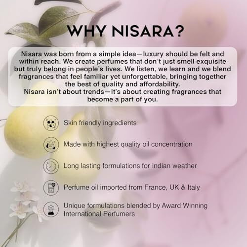 Nisara Miss Gorgeous Perfume For Woman 100 Ml | Long Lasting Eau De Parfum | Floral-Fruity-Green Fragrance | With Pear,Bergamot,Rose,Cedarwood,Musk,Amber,Vanilla | Edp Scent Spray For Woman | Premium Perfume For Her