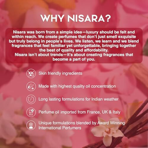 Nisara Long Lasting Woman Perfume Gift Set 4X15Ml(60Ml) | Notes- Warm Vanilla, Floral Woody Musky With | Midnight Tease | Girl Power | Vanilla Rush | Miss Gorgeous | Travel & Pocket Friendly Perfume Kit For All Moods & Occasions | Ideal Gift For Woman, Wife, Friend, Girlfriend