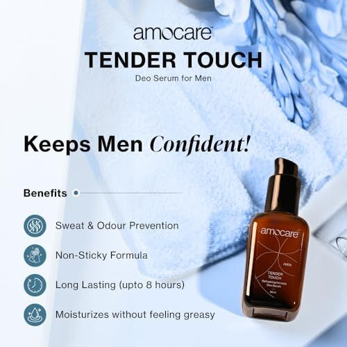 Amocare Intimate Deo Serum For Men For Freshness Upto 8 Hours | Sweat & Odour Prevention For Your Underarms & Private Parts | Non-Sticky Formula | Long Lasting | Pleasing Fragrance