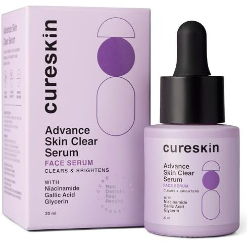 Cureskin Advance Skin Clear Niacinamide Face Serum | Serum For Acne And Dark Spots | Acne Scars Removal Serum