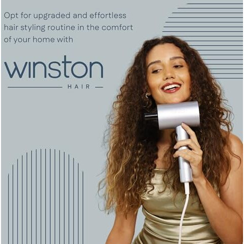 Winston Digital Smart Ionic Hair Dryer 2000 Watts Fast Drying With Led Display, Dual Speed & Heat Settings, All Hair Types, Lightweight