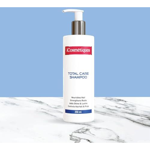 Icosmetiques Sulphate Free Shampoo |Reduces Hair Fall & Frizz |Keratin, Proline, B5 |Strengthens Roots | Silicone And Paraben Free |Unisex Total Care Formula |250Ml
