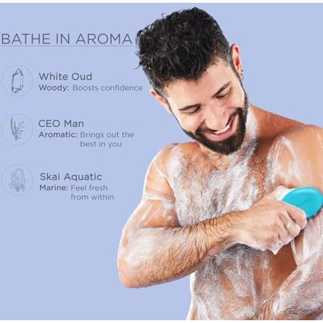 Bellavita Perfume Bathing Soap Bar For Men 3 X 100Gm With Pure Glycerin For Glowing Skin | Paraben Free