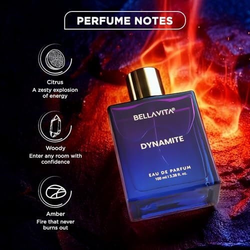 Bellavita Newly Launched Dynamite Unisex Edp | Bergamot, Jasmine & Musk | Premium Long Lasting Fragrance Perfume For Men And Women, 100Ml