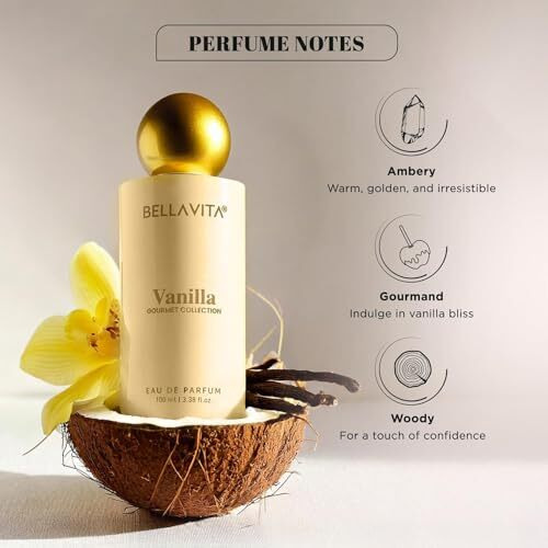 Bellavita Gourmet Collection Vanilla | Long Lasting Perfume For Man And Woman | Edp 100Ml | Musk, Fruity Premium Unisex Fragrance For Men And Women