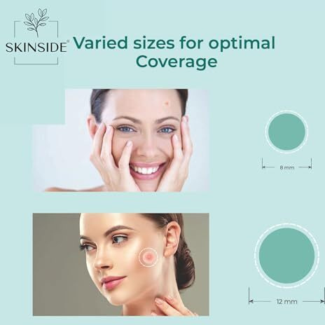 Skinside Acne Pimple Patches For Face Pimples | Hydrocolloid Facial Spot Patches With 0.5% Salicylic Acid For Pimple Healing | Invisible Waterproof Absorbs Excess Oil & Pimple Overnight (36 Patches)