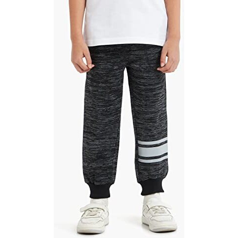 Cloth Theory Boy's Regular Fit Track Pants (Ctbjo_021_Black_15-16 Years), Mid Rise