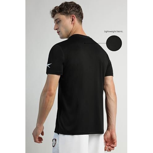 Reebok Men's Regular Fit T-Shirt (Empc 2_Jet Black