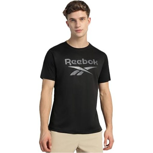 Reebok Men's Regular Fit T-Shirt (Empc 3_Jet Black