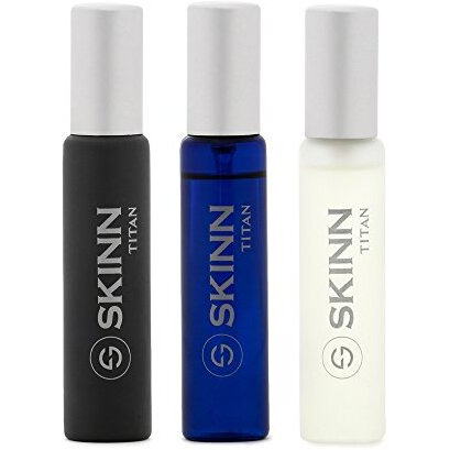 Titan Men Skinn Travel Pack Edp Cedar Aerosol Perfume, 20Ml (Pack Of 3), 90 Millilitres