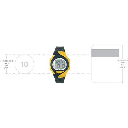 Sf Digital Grey Dial Plastic Strap Unisex Watch-Ns87011Pp04