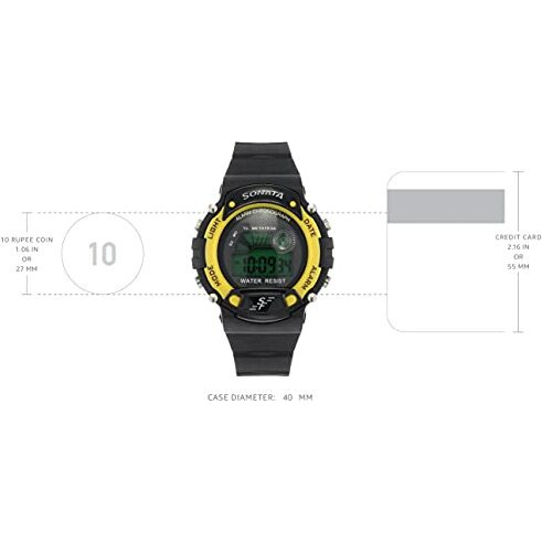 Sf Venus Digital Digital Grey Round Dial Men's Casual Watch-Nm7982Pp01