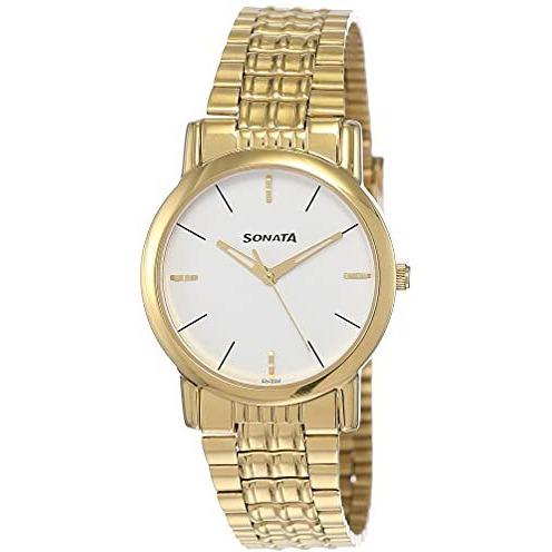 Sonata Analog White Dial Men's Watch Nm7987Ym05W/Nn7987Ym05W/Np7987Ym05W