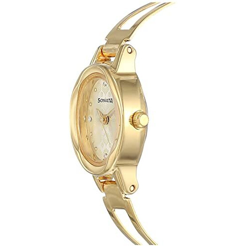 Sonata Pankh Analog Champagne Dial Women's Watch Nm8085Ym05/Nn8085Ym05/Np8085Ym05