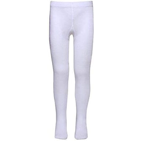 Supersox Tights For Girls, Made With Breathable, Anti Odour & Moisture Absorbent Combed Cotton, Ideal For Ballet/Dancing/Everyday Activity (White, Pack Of 1) (In, Age, 8 Years, 10 Years, White)