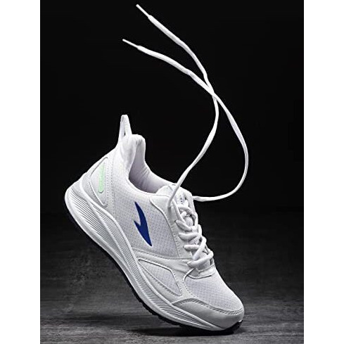 Asian Wonder-13 Pro Sports Running,Walking,Gym Lightweight Eva Sole With Extra Jump Sneaker Shoes For Men's White Blue