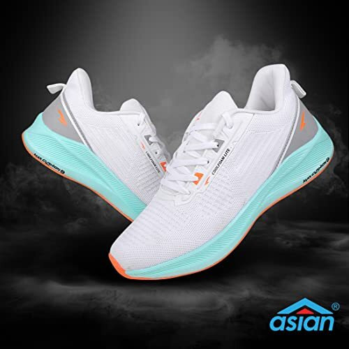 Asian Men's Innova-04 Sports Running Casual Sneaker With Max Cushion Technology, White