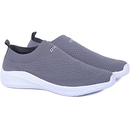 Asian Wind-04 Sports Walking/Running & Gym Shoes With Eva Sole Casual Lightweight Slip-On Shoes For Men & Boy's Dark Grey