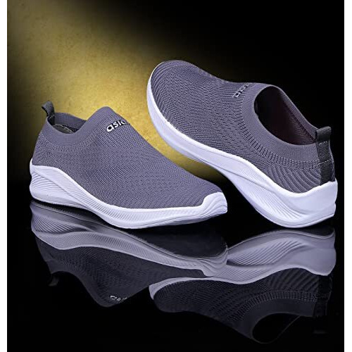 Asian Wind-04 Sports Walking/Running & Gym Shoes With Eva Sole Casual Lightweight Slip-On Shoes For Men & Boy's Dark Grey