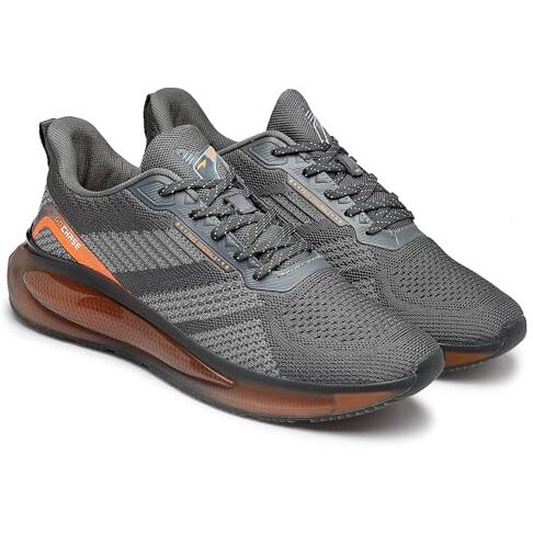 Asian Men Powerplay-05 Running And Casual Wear Running Shoes With Laces, Lightweight And Comfortable Shoes With Upper Mesh Fabric And Crystal Cushion Technology For Men & Boys