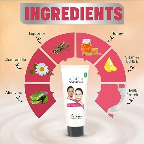Adven Naturals Glow Aid Cream 100Gm X 2 Pack