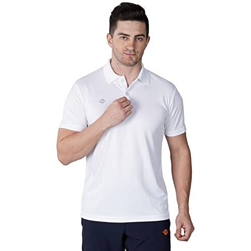 Nivia Solid Men's Dotted Micro Polyester Regular Fit T-Shirt, Xl (White)