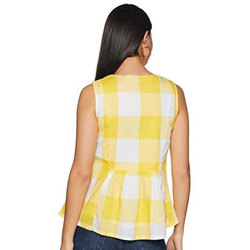 And Women's Regular Fit Top (Aw19At120Ty79Yellow8_Yellow 8)