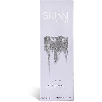 Skinn By Titan, Raw Long Lasting Edp For Men - 20 Ml | Perfume For Men | Eau De Parfum For Men | Premium Fragrance | Grooming Essentials