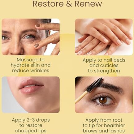 Rey Naturals Cold Pressed Castor Oil For Hair Growth | Castor Oil For Skin | Castor Oil Cold Pressed | Arandi Ka Tel Original | Castor Oil For Face | Castor Oil For Eyelashes & Eyebrow - 200 Ml*2