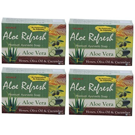 Yaturu Yeturu's Aloe Refresh Premium Soap 100Gms (Set Of 4)