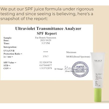 Fae Beauty Spf 50+ Pa++++ Lightweight Sunscreen | For Oily, Dry, Combination, Normal & Acne-Prone Skin | Hybrid, Broad-Spectrum | Uva & Uvb Protection | No White Cast | Fragrance-Free | 50Ml